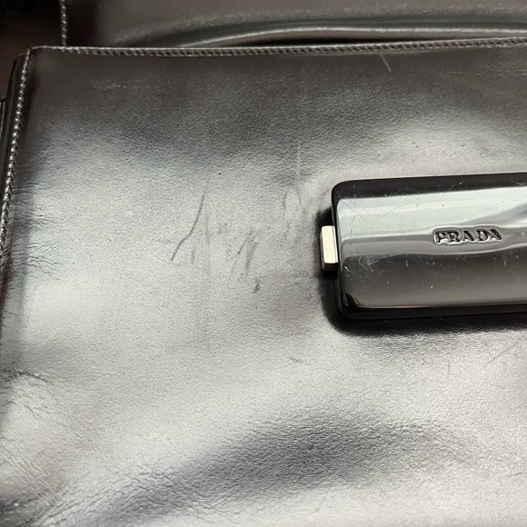 Prada Flap Leather Shoulder Bag - Picture 11 of 15